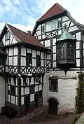 Spätmittelalterliches Nürnberger Chörlein am Vogteigebäude der Wartburg bei Eisenach (1872 hierher transloziert)