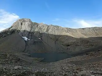 Nüschenstock (links) und Rüchi (rechts), aufgenommen vom Muttsee