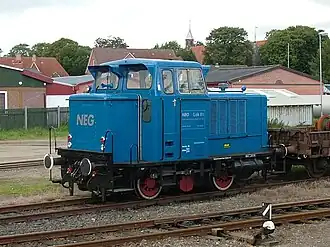Lok 01 der neg in Niebüll (240 B, neue Führerhausbauform)