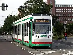 NGT8D am Neustädter Friedhof in Magdeburg