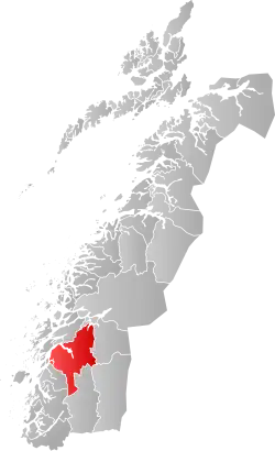 Lage der Kommune in der Provinz Nordland
