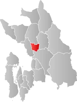 Lage der Kommune in der Provinz Akershus