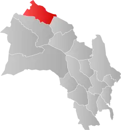 Lage der Kommune in der Provinz Buskerud