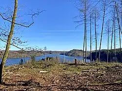 Blick auf die Dhünntalsperre vom Rupenberg