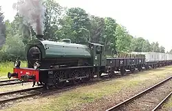 Lokomotive NS 8811 als Museumslokomotive der Stoom Stichting Nederland im Einsatz auf der Miljoenenlijn