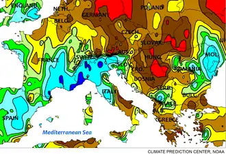 Niederschlagsanomalie November 2014