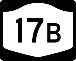 Straßenschild der New York State Route 17B