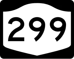 Straßenschild der New York State Route 299