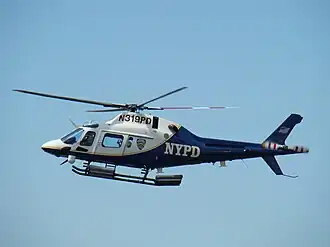 Ein Agusta-A119-Helikopter des NYPD (Foto 2008)