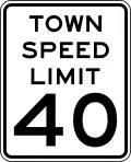 Tempolimit in Ortschaften (Bundesstaat New York)