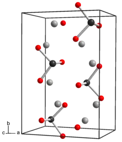 Kristallstruktur von Natriumtellurit