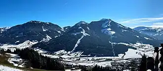 Nachtsöllberg (Bildmitte) von Norden