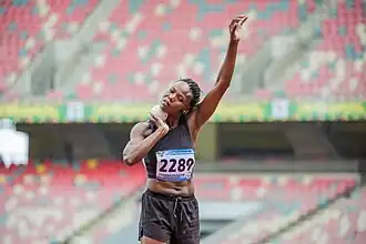 Nada Chroudi bei den Afrikameisterschaften 2024 in Douala