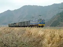 Güterzug auf der Yashiro-Linie (ca. 1970)