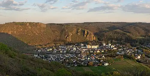 Blick vom Rotenfels auf Bad Münster