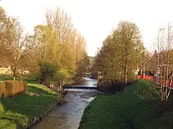 Wehr in der Selbitz am Bahnhof Naila