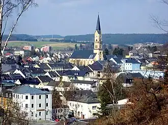 Evangelische Kirche am Marktplatz in Naila