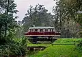 Wismarer Schienenbus T&nbsp;1 der ehemaligen Kleinbahn Delmenhorst-Harpstedt auf der Museumsbahn-Bahnstrecke