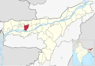 Lagekarte des Distrikts