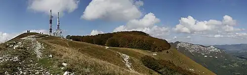 Gipfelflur an der Pleša