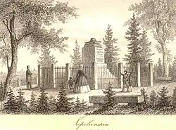 Der Napoleonstein um 1860