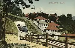 Südportal des Tunnels Nr. 1 in Bistrik bei Sarajevo