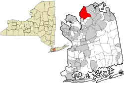 Lage im Nassau County (New York)