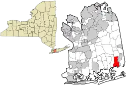 Lage im Nassau County (New York)