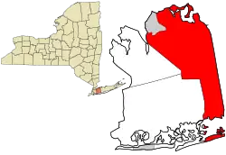 Lage im Nassau County (New York)