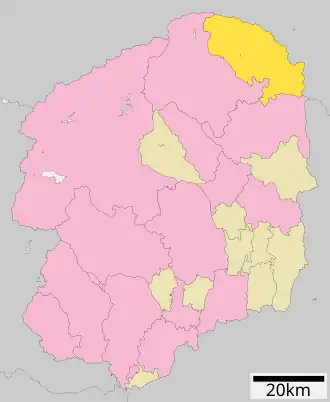 Lage Nasus in der Präfektur