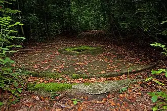Startstelle am nordwestlichen Ende des Dreiecks