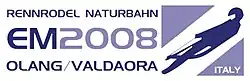 Logo der Naturbahnrodel-Europameisterschaft 2008