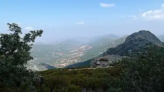 Blick von der Pico Villuercas auf Navezuelas