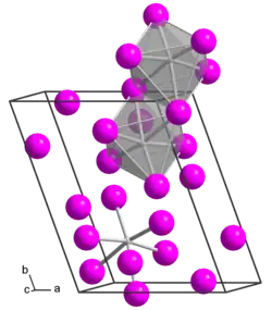 Kristallstruktur von triklinem Niob(V)-bromid