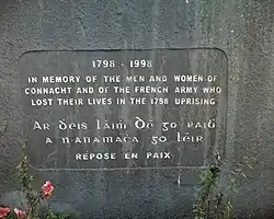 Gedenktafel für 1798