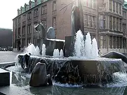 Neptunbrunnen (1981) auf dem Domshof Bremen