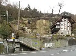 «Hämmerlihaus» – Erbauer: Johann Jakob Wildberger, 1771 an der «Nägelihalde». Neubrücktreppe: kürzeste Verbindung von der Neubrügg zur Kalchackerstrasse Bremgarten.