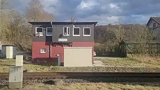 Stellwerk Nf im Bahnhof Neuekrug-Hahausen, April 2022