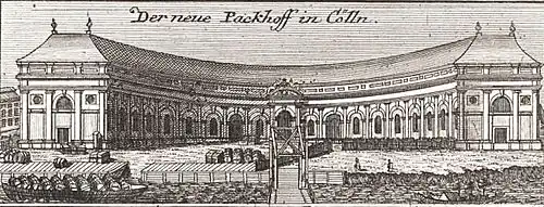 Das Orangerie-Haus (1757 als „Neuer Packhof“)