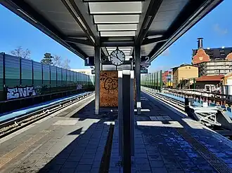 Neuer S-Bahnhof Berlin-Lichtenrade vom Februar 2024; Blickrichtung Nord