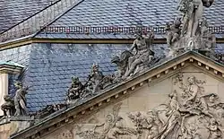 Linke Giebelschräge.