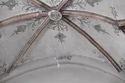 Jahreszahl 1484 am Chorbogen