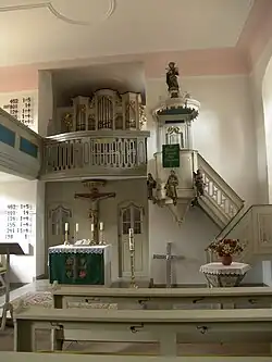 Innenraum der evangelischen Nicolaikirche