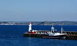 Newlyn harbour light.