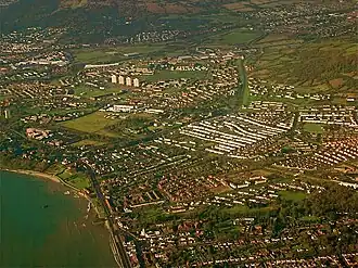 Newtownabbey aus der Vogelschau