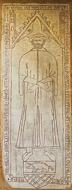 Grabplatte des Nicola Eramo Porcari; 1362