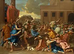 Raub der Sabinerinnen; von Nicolas Poussin; 1634–1635; Metropolitan Museum of Art (New York City)