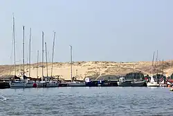 Dünenblick vom Haff aus