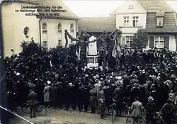 Gefallenendenkmal Niederlehme: Einweihung 1925