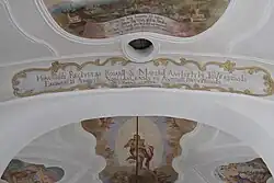 Chorbogen mit Chronogramm